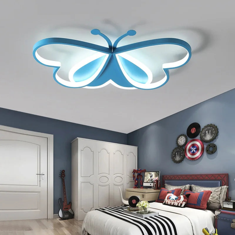 lustre papillon led pour enfants avec intensité variable