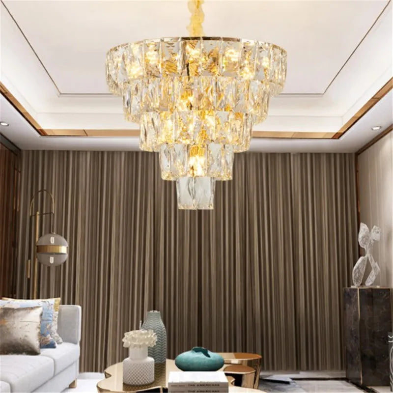 lustre en cristal design nordique pour intérieur élégant