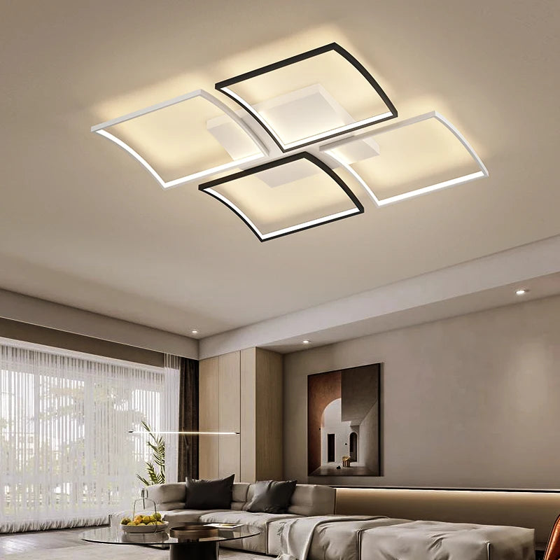 lustre led en aluminium pour intérieur et espaces commerciaux