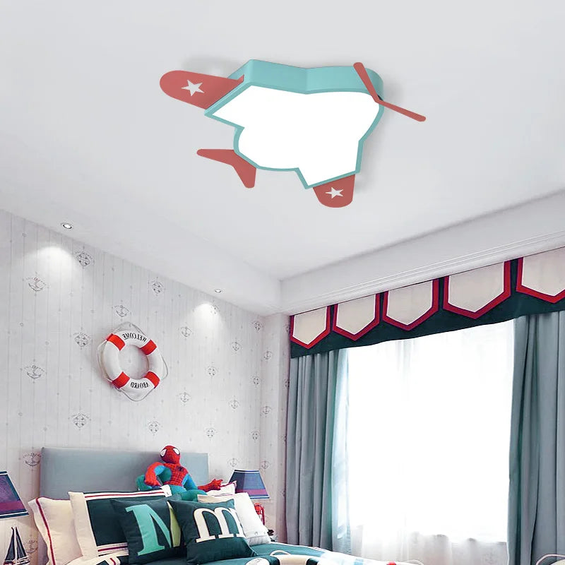 plafonnier led minimaliste pour chambre d'enfant protection yeux