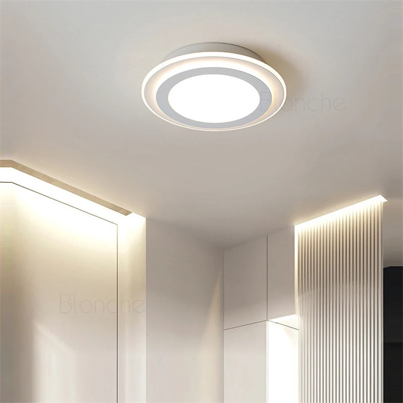 plafonnier nordique moderne à leds acrylique pour décoration intérieure