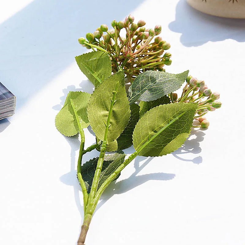 branche de baies d'hortensia artificielle pour décoration florale