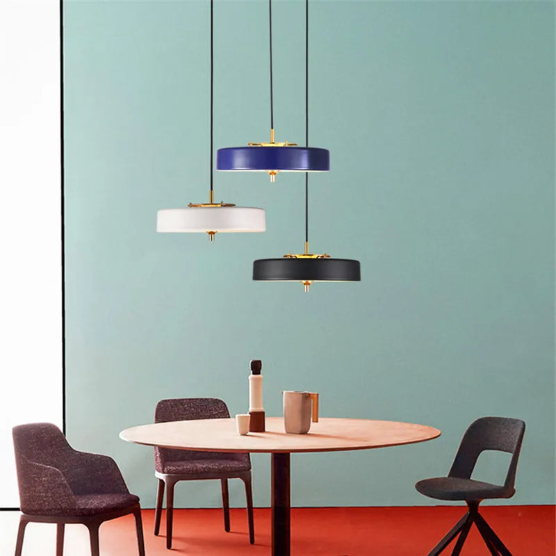 suspension nordic revolve lustre led métal moderne pour restaurant et bar