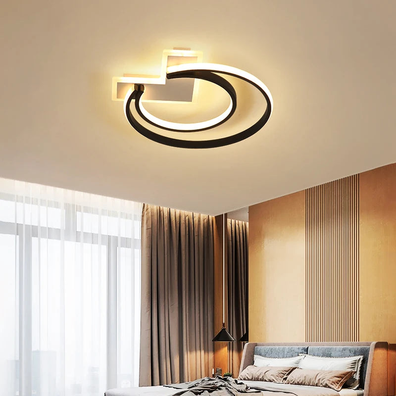 plafonnier led rond avec télécommande pour intérieur moderne