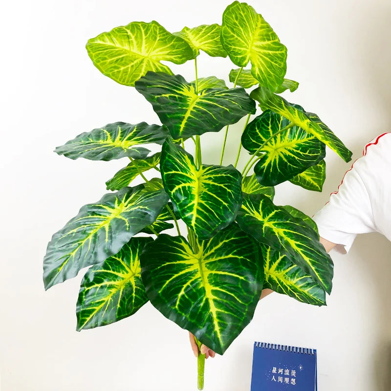 plantes artificielles monstera grandes feuilles pour décoration intérieure