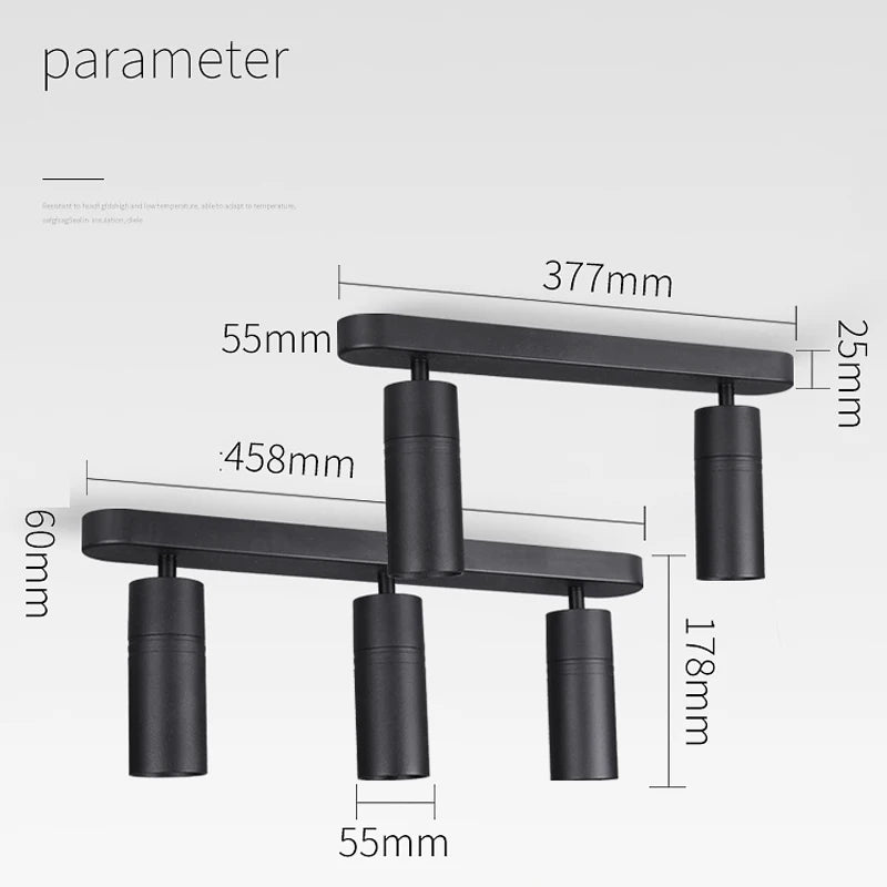 spot led 	gu10 mr16 montage aluminium rail lumineux