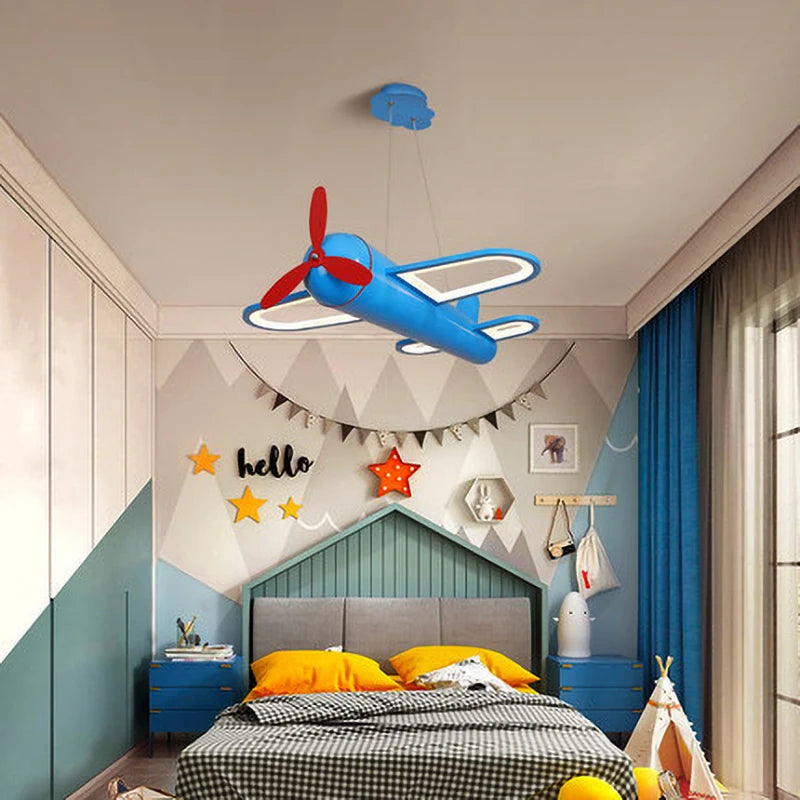 suspension led intelligente design nordique pour chambre d'enfant