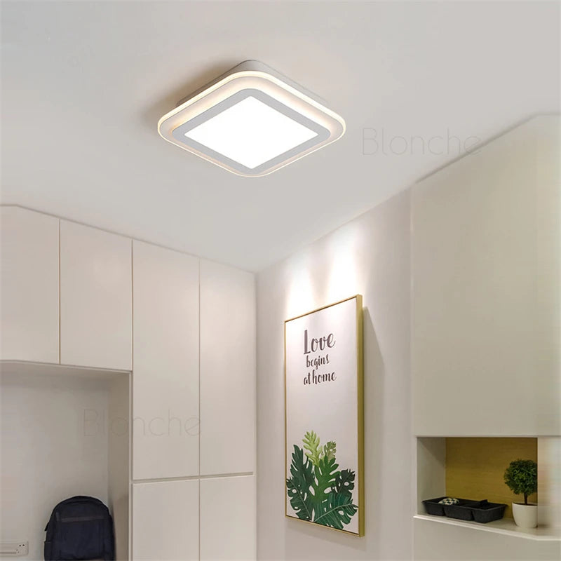 plafonnier nordique moderne à leds acrylique pour décoration intérieure