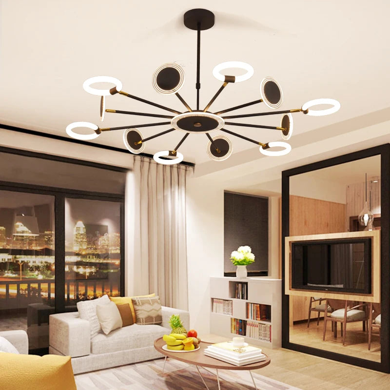 lustre LED design pour intérieur moderne et élégant