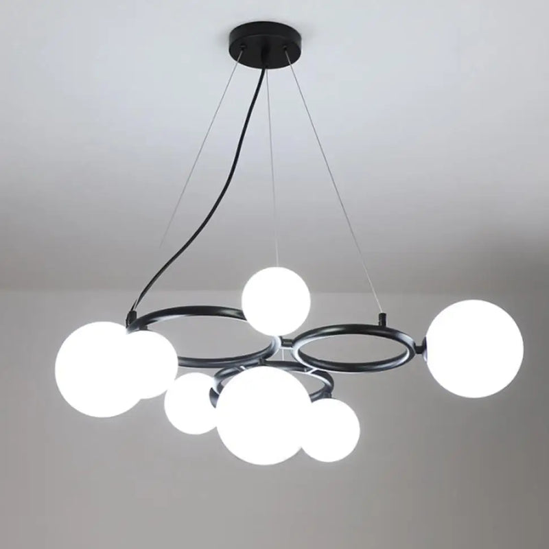 lustre nordique à bulles suspendu pour décoration intérieure