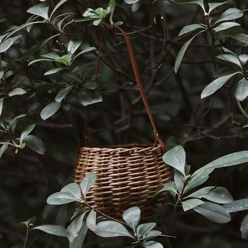 panier de rangement tissé pour plantes et fleurs