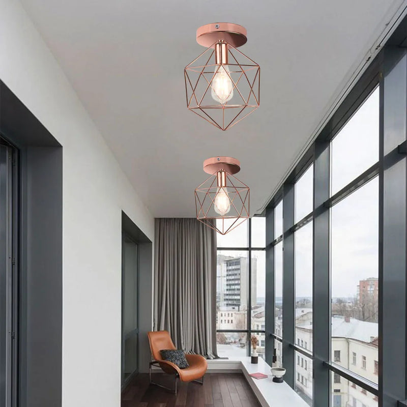 lampe suspendue industrielle rustique minimaliste nordique moderne
