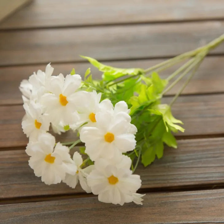 bouquet de fleurs artificielles marguerite pour décoration automnale