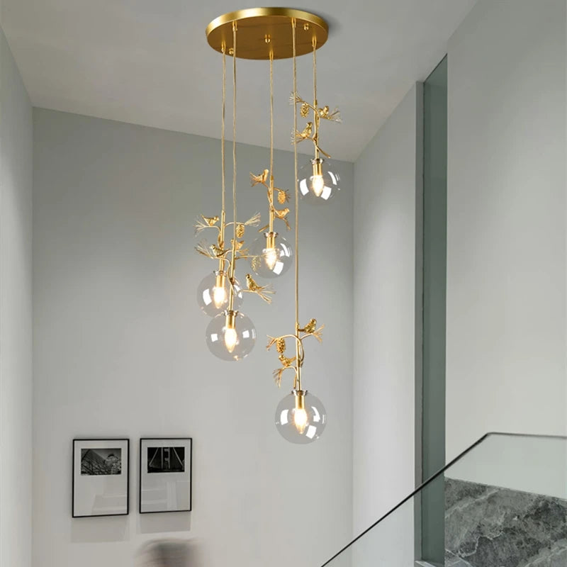 suspension en verre design moderne pour intérieur élégant