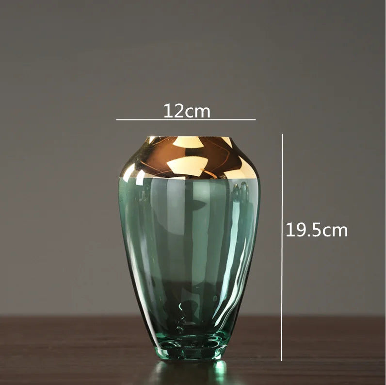 vase en verre créatif pour arrangements floraux modernes artisanaux