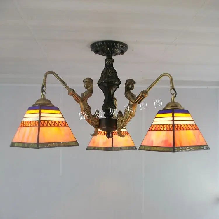 lustre méditerranéen tiffany sirène pour intérieur créatif