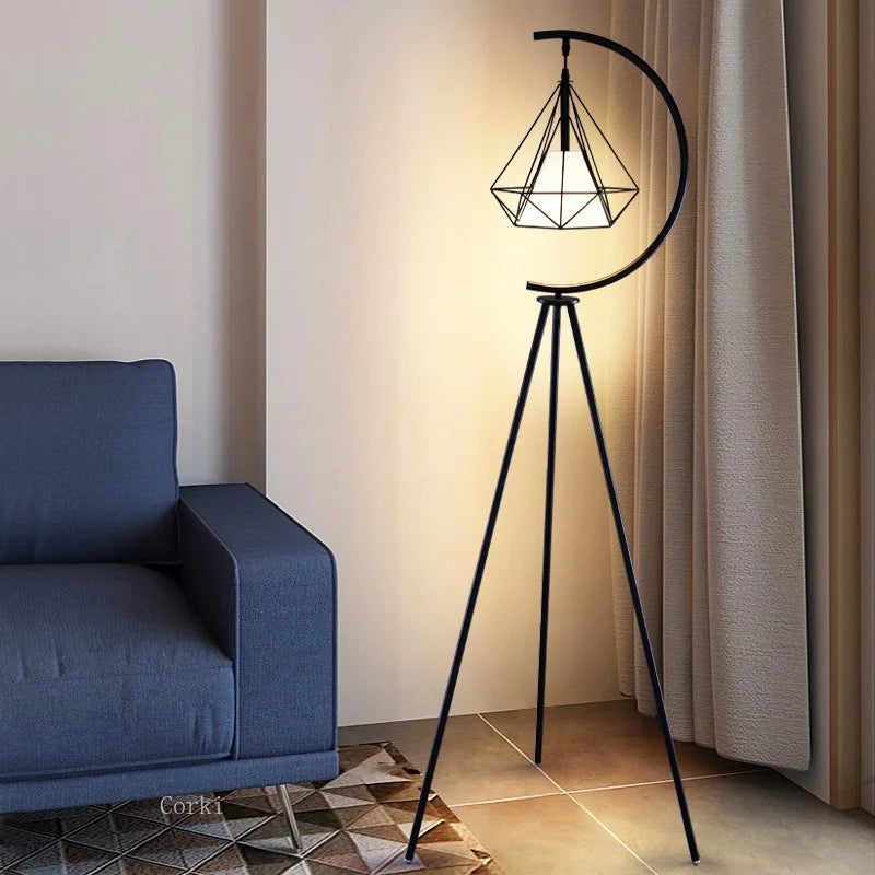 lampadaire led moderne en fer forgé design nordique élégant