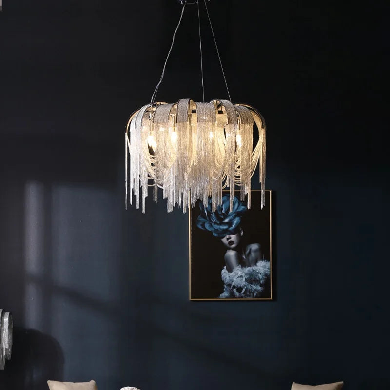 lustre moderne léger créatif pour espaces contemporains