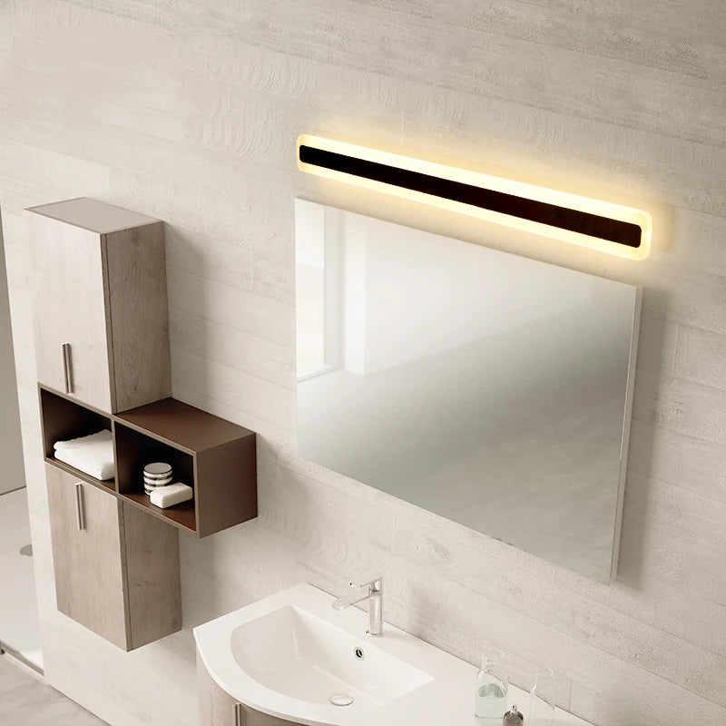 applique murale led acrylique miroir rectangle déco maison