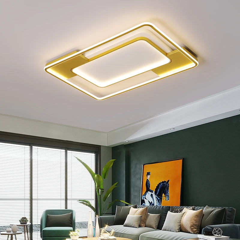 plafonniers led pour décoration intérieure atmosphère de luxe minimaliste