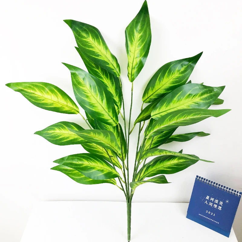 grande plante tropicale artificielle avec feuilles pour décoration intérieure