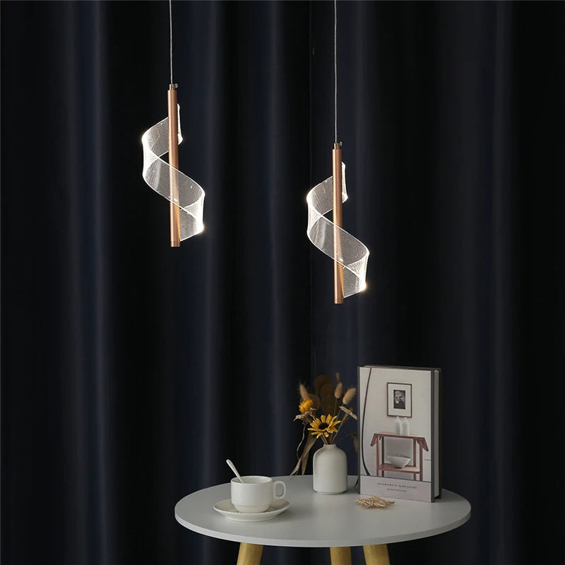 suspension en acrylique design nordique moderne pour restaurant
