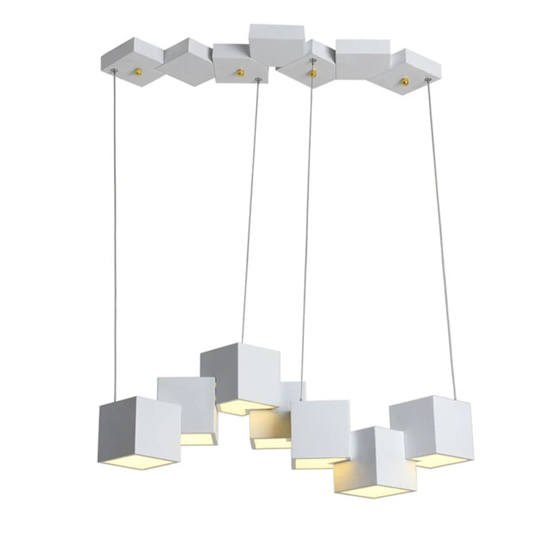 2024 Magic Cube Led Creative Pendant Light Ceilng Hanging Lamp for Dining Room Living Room Light Fixture Samsarah Lighting