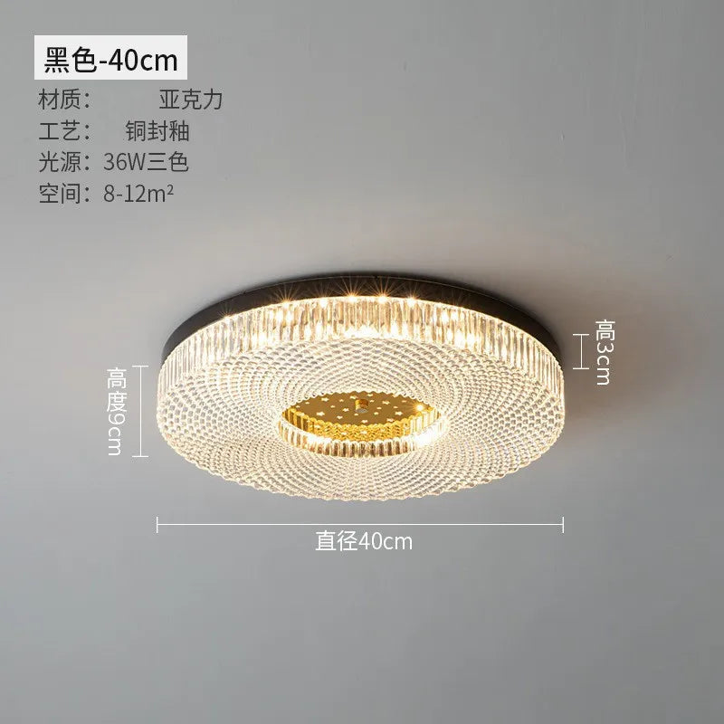 plafonnier moderne à led design créatif en acrylique pour intérieur