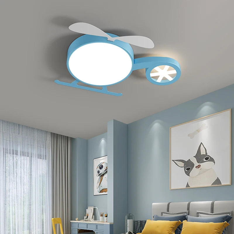 lampe led créative pour chambre d'enfant motif avion et nuages