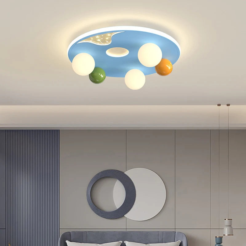 plafonnier boule à bulles moderne pour chambre d'enfant