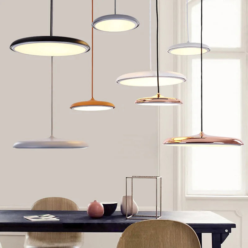 lustre suspension design led élégant nordique pour éclairage cuisine