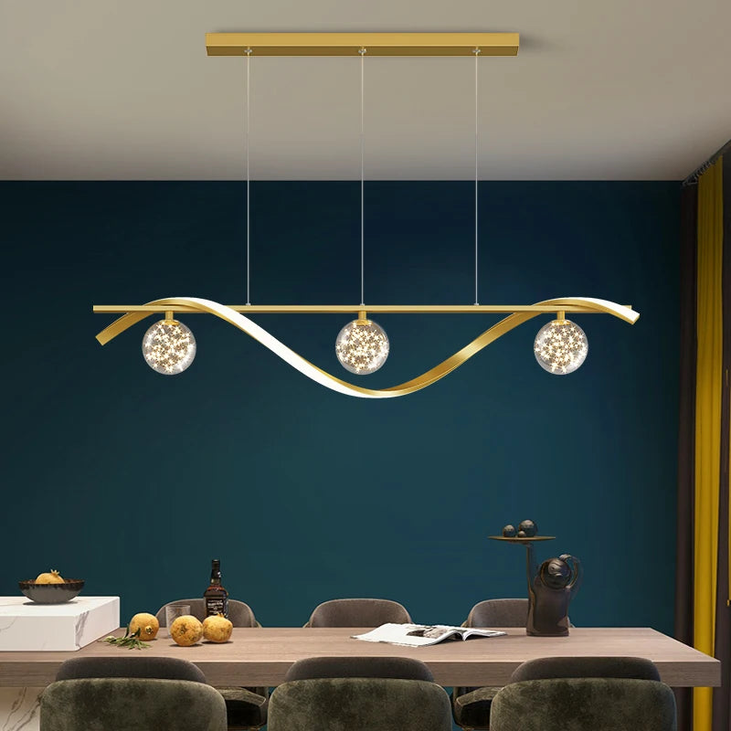 Modern Full Star Dining Room Chandelier Living Room, Kitchen Dining Table, Bedroom Office Gold Decorative Lighting Chandelier