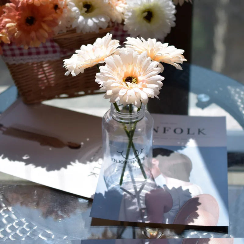 fleurs de gerbera artificielles pour décoration de fête et mariage