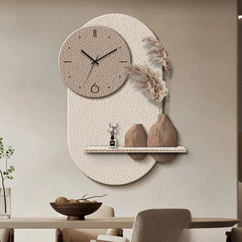 horloge murale décorative en grès design sensoriel avancé