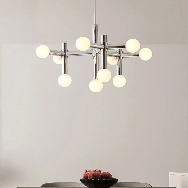 lustre de style bauhaus rétro pour intérieur élégant