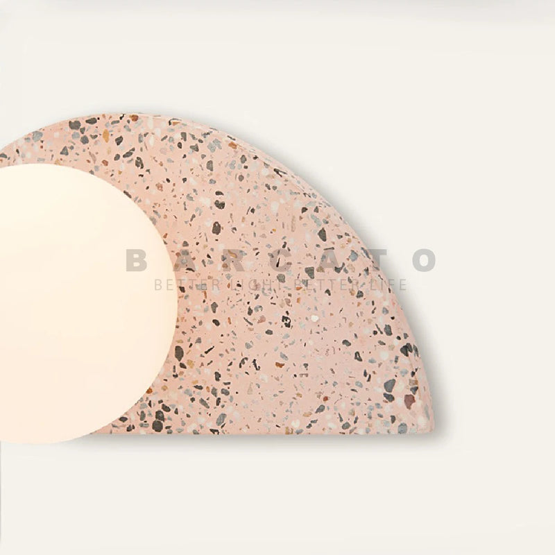 applique led terrazzo japonais rétro nordique homestay ciment