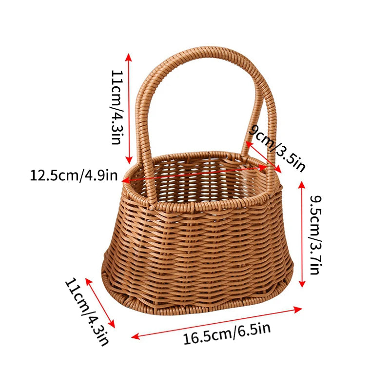 panier de rangement tissé à la main pour divers usages