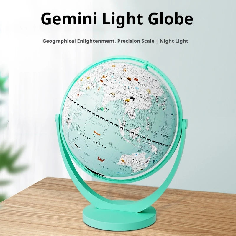 globe terrestre intelligent rotatif avec carte géographique décoratif éducatif