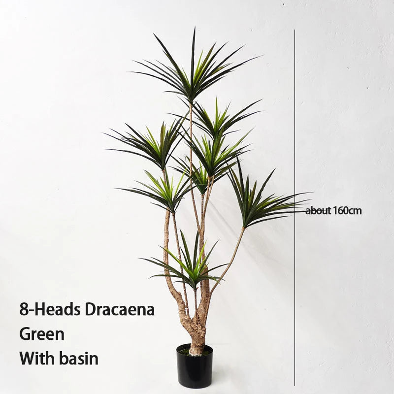 plantes artificielles dracaena pour décoration intérieure tropicale