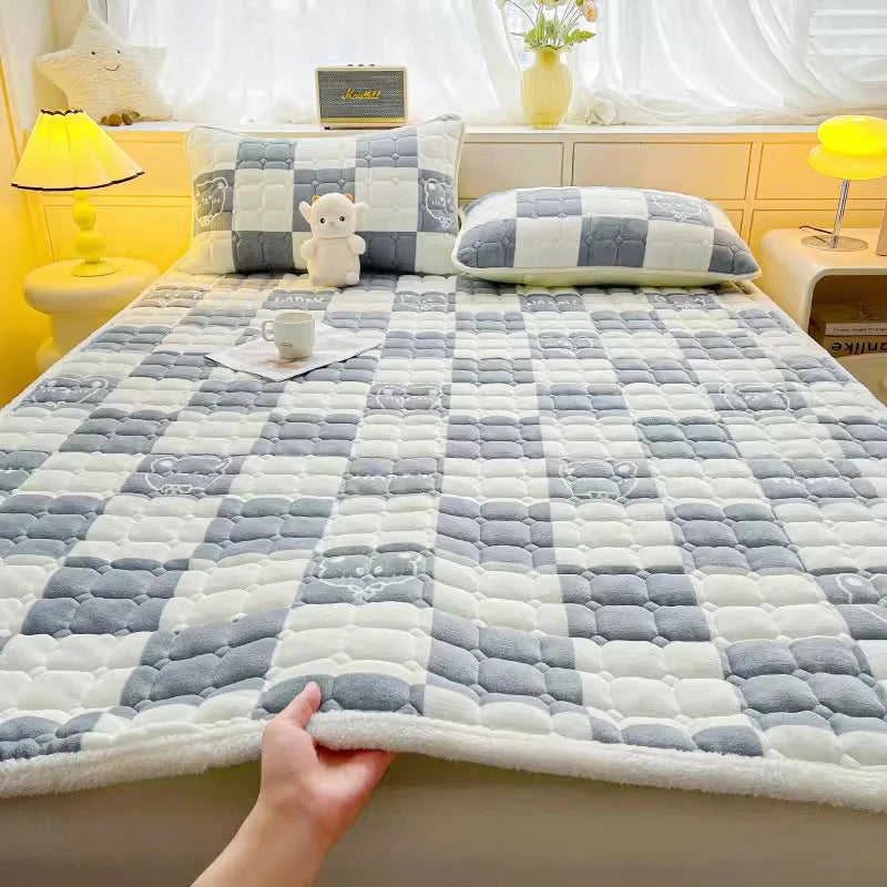 surmatelas en velours chaud pour un confort hivernal