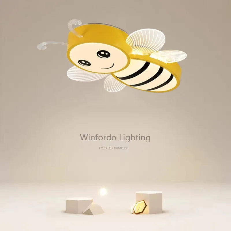 lampe led intelligente en forme d'abeille avec intensité réglable