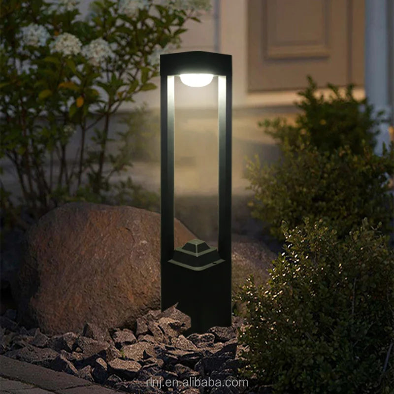 lampes de pelouse à led étanches modernes pour extérieur jardin et cour