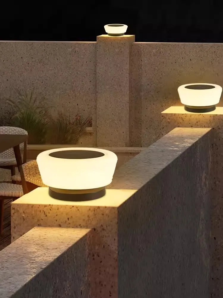 lampes solaires de jardin modernes pour extérieur villa