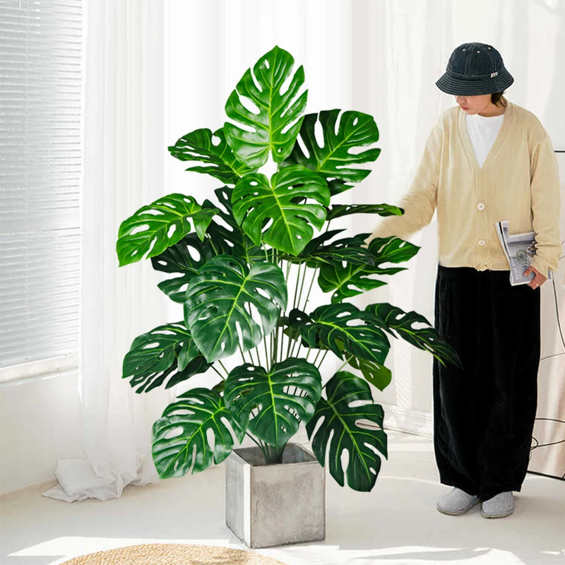 arbre monstera artificiel pour décoration de jardin et bureau