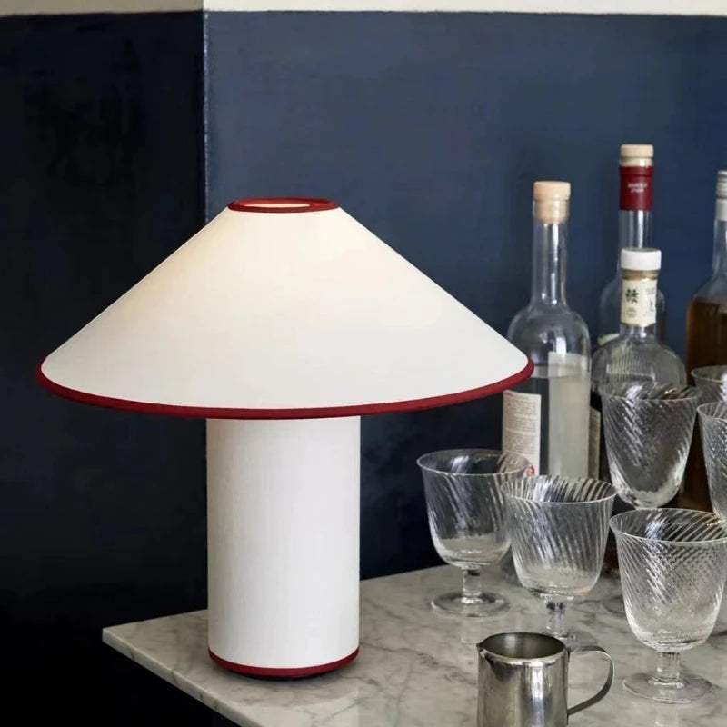 lampe à poser rétro en forme de champignon pour décoration intérieure