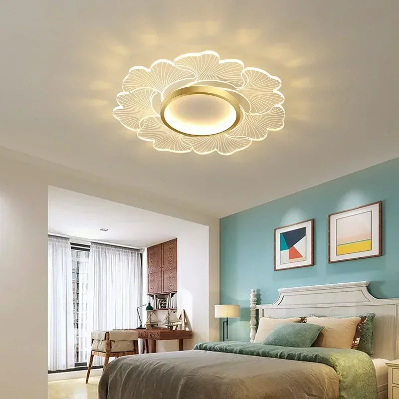 lustre moderne à leds pour décoration intérieure