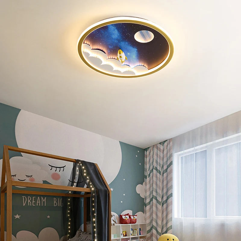 lustre led moderne pour décoration intérieure enfant et étude