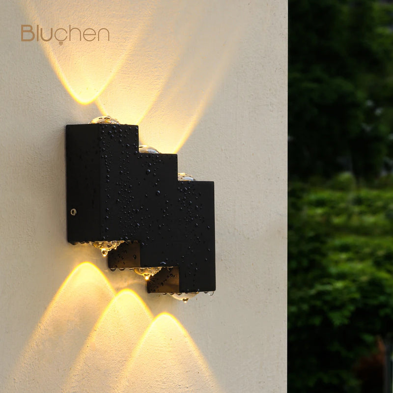 applique murale led étanche moderne pour extérieur jardin