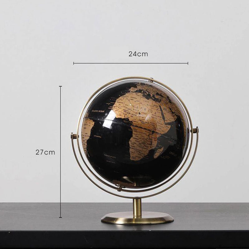 globe terrestre rétro pour décoration et apprentissage créatif