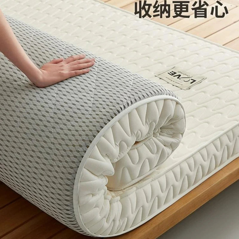 matelas en latex coco épais pour lit étudiant et tatami